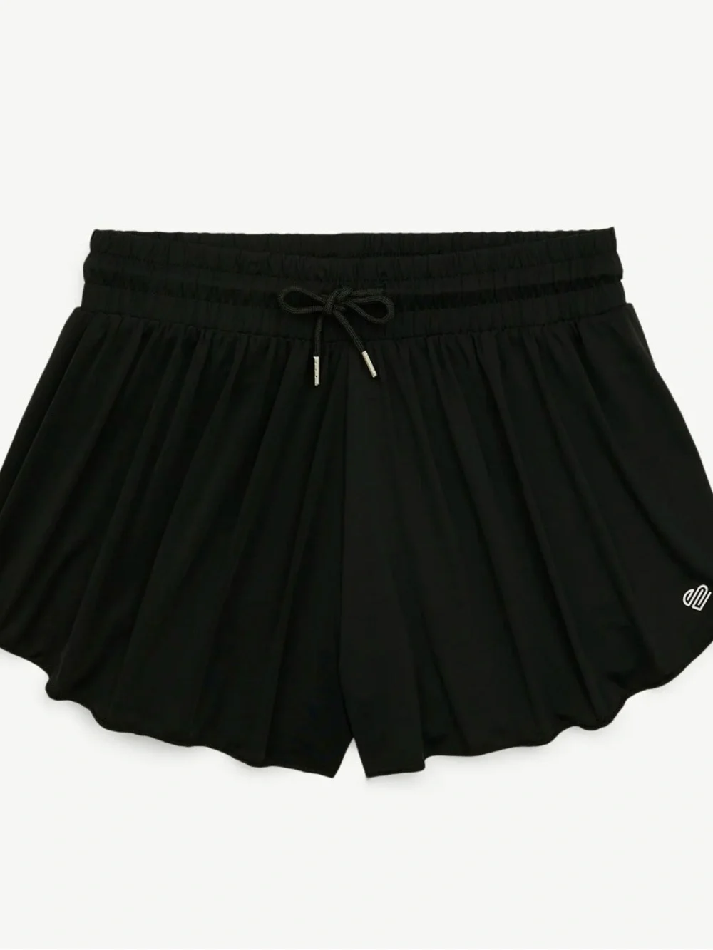 Justice Black Flutter Athletic Shorts